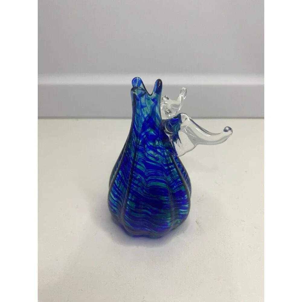 Bud Vase with Angel Wings - Art Glass - The Glass Studio of Cape Cod 3.5